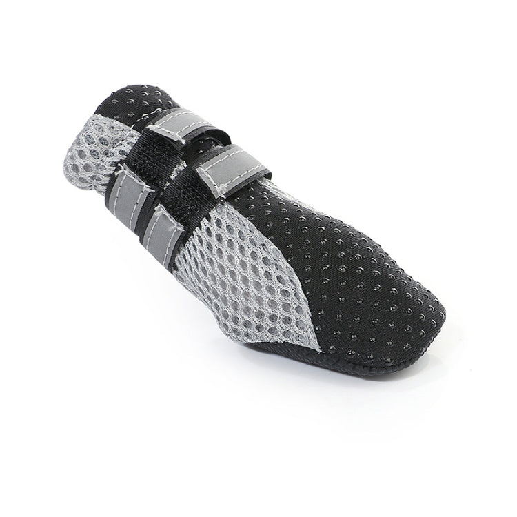 4 in 1 Pet Shoes Dog Shoes Walking Shoes Small Dogs Pet Supplies, Size: L
