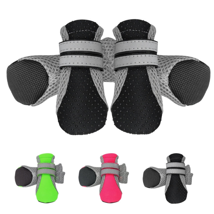 4 in 1 Pet Shoes Dog Shoes Walking Shoes Small Dogs Pet Supplies, Size: L