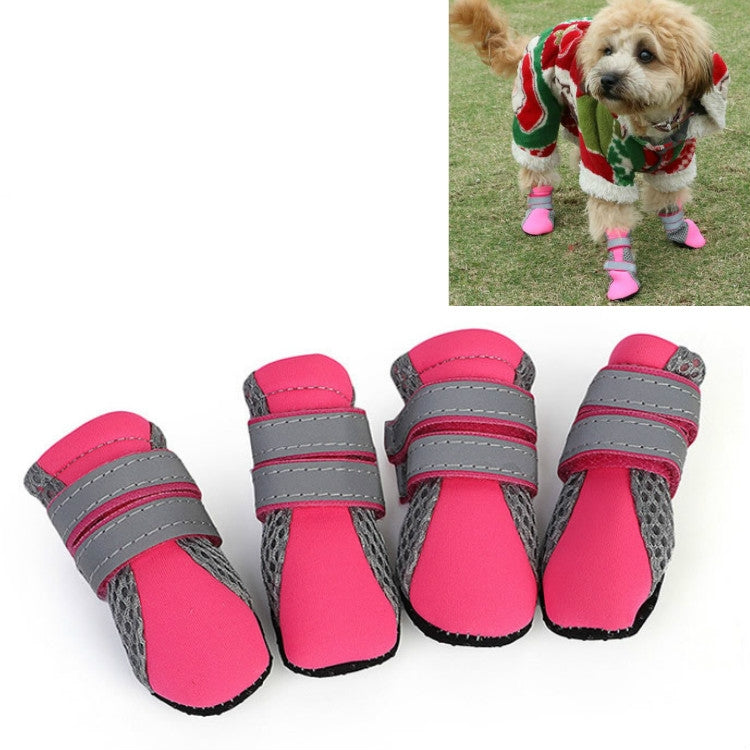 4 in 1 Pet Shoes Dog Shoes Walking Shoes Small Dogs Pet Supplies, Size: XL