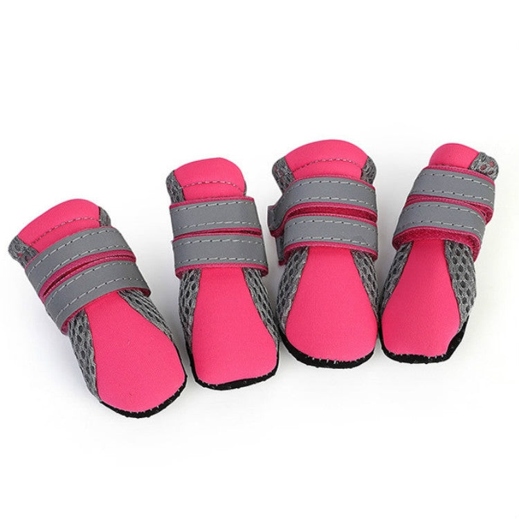 4 in 1 Pet Shoes Dog Shoes Walking Shoes Small Dogs Pet Supplies, Size: XL
