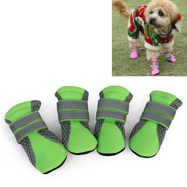 4 in 1 Pet Shoes Dog Shoes Walking Shoes Small Dogs Pet Supplies, Size: XL