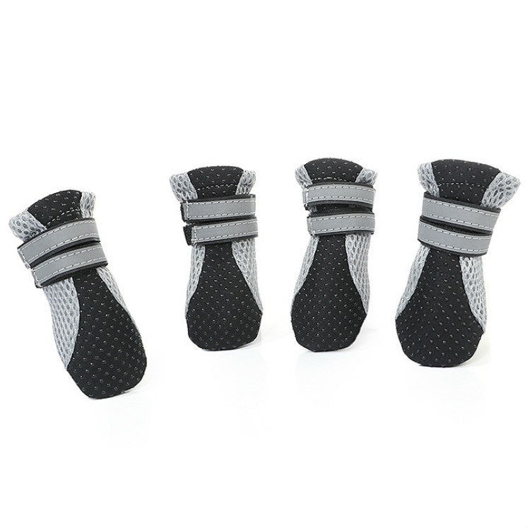 4 in 1 Pet Shoes Dog Shoes Walking Shoes Small Dogs Pet Supplies, Size: XL