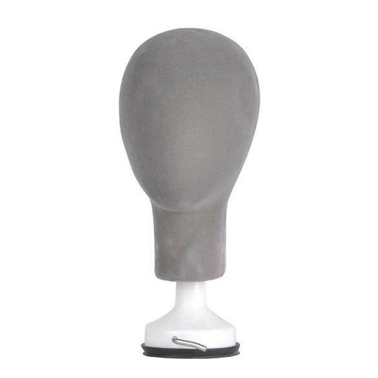 Foam Model Head Matching Base Wig Stand Practice Makeup Tool(Gray)