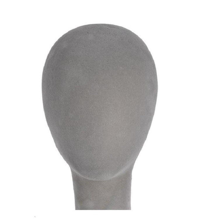 Foam Model Head Matching Base Wig Stand Practice Makeup Tool(Gray)