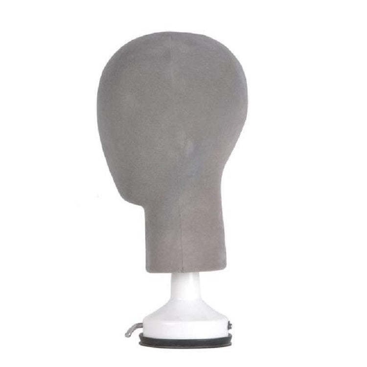 Foam Model Head Matching Base Wig Stand Practice Makeup Tool(Gray)