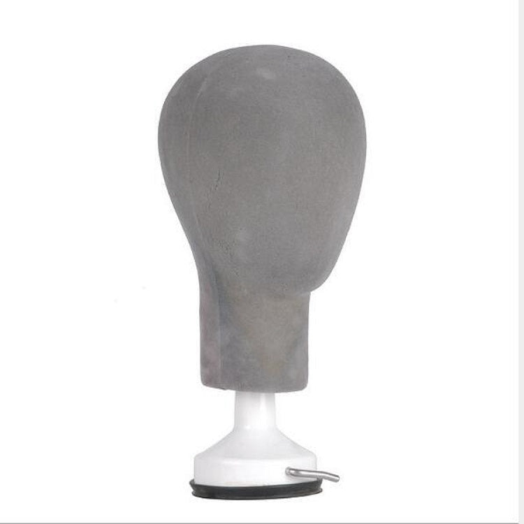 Foam Model Head Matching Base Wig Stand Practice Makeup Tool(Gray)