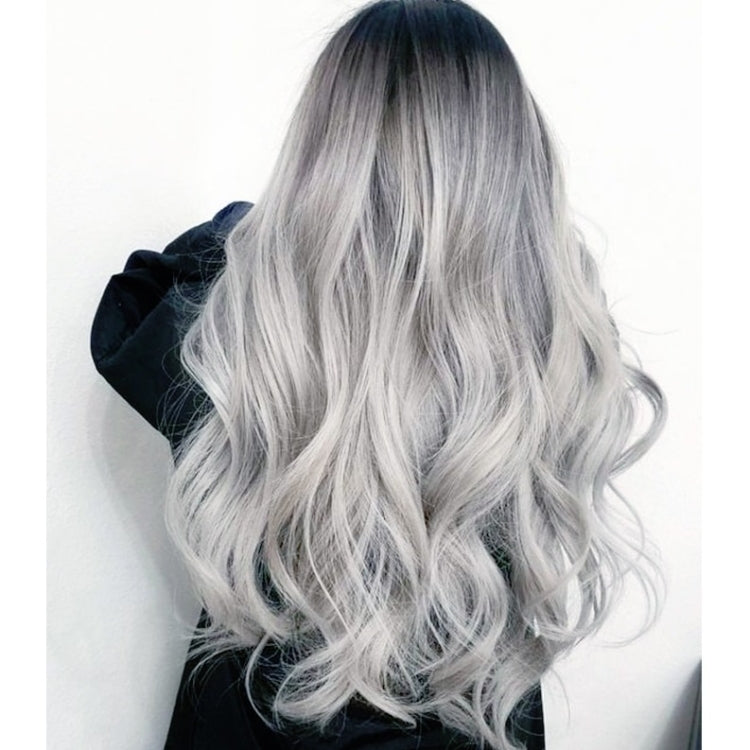 Bleached & Dyed Mid-length Curly Gradual Wig Anime COS Chemical Fiber Headgear