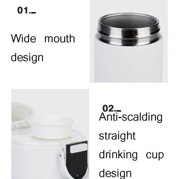 Intelligent Bouncing Cup  Drink Water Reminder Display Temperature Stainless Steel Thermos Cup(Pink)