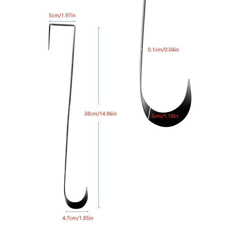 Christmas Pendant Hook Ornament Garland Hook, Specification: Retractable Section White