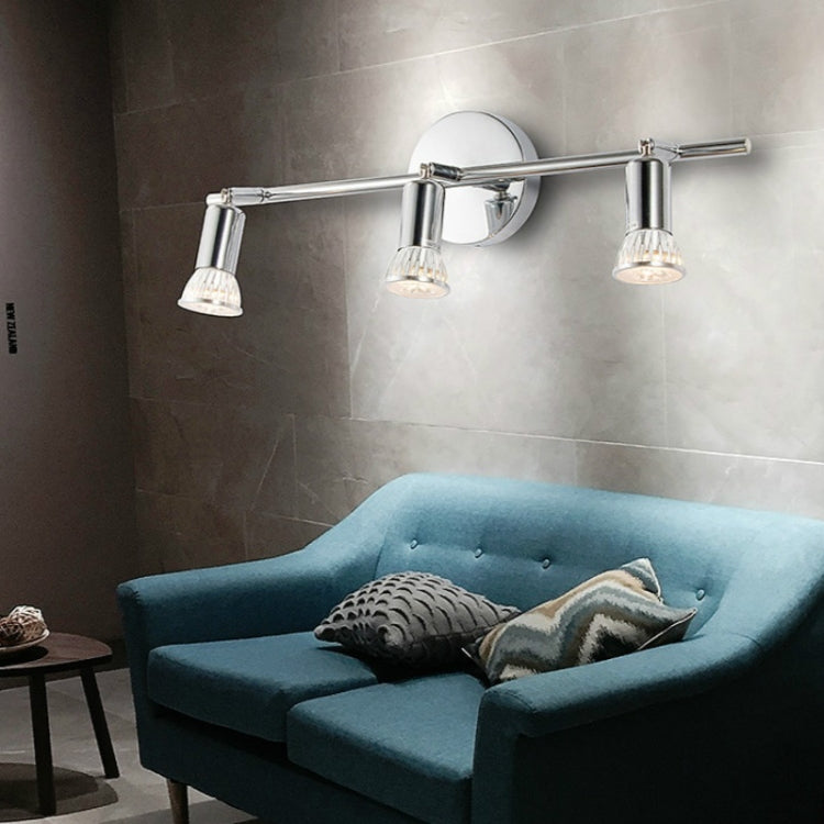 LED Chandelier Ceiling-mounted 9W Background Wall Adjustable Mirror Front Wall Light, Light color:White Light