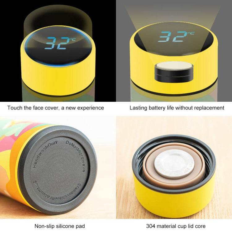 Macaroon Intelligent Temperature Measurement Stainless Steel Vacuum Flask Cup