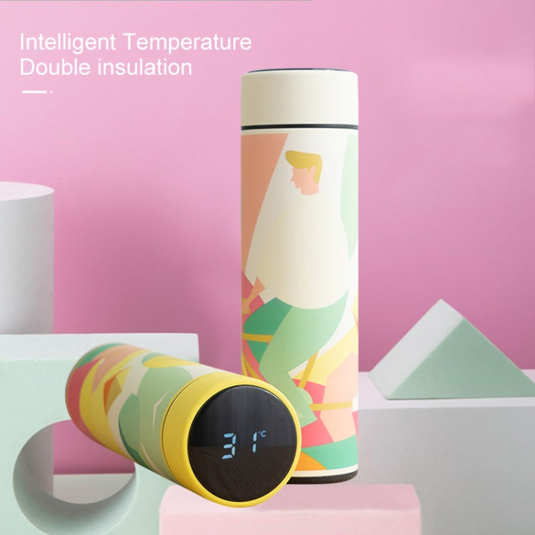 Macaroon Intelligent Temperature Measurement Stainless Steel Vacuum Flask Cup