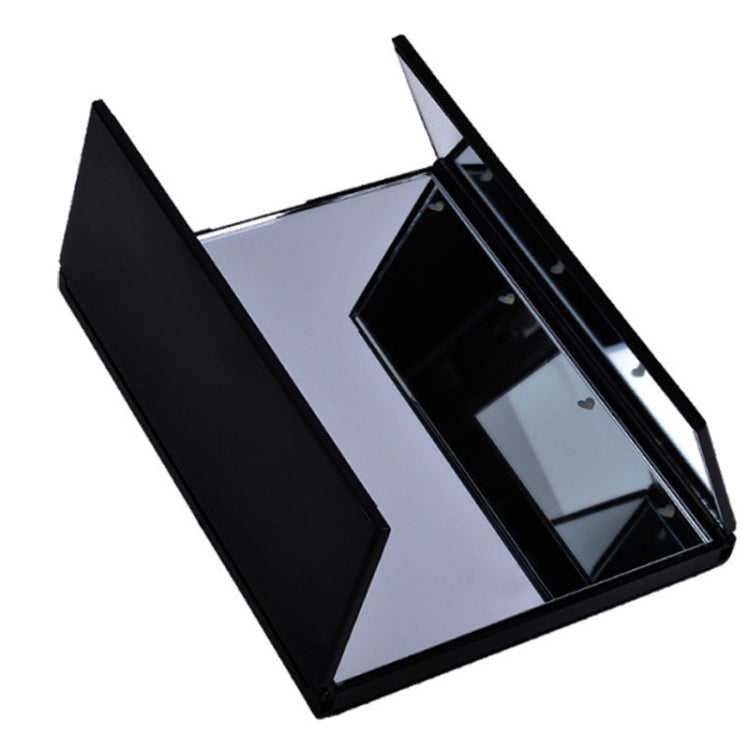 Tri-Fold Mirror LED 8 Lights Makeup Mirror(Black)