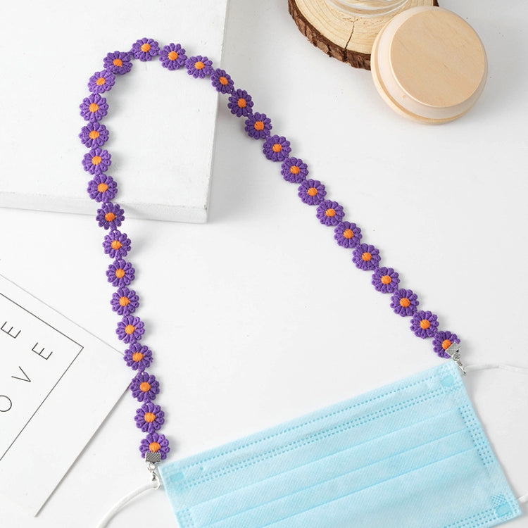 6 PCS Mask Anti-Lost Hanging Neck Lanyard Student Adult Flower Mask Lanyard Can Be Washed And Reused