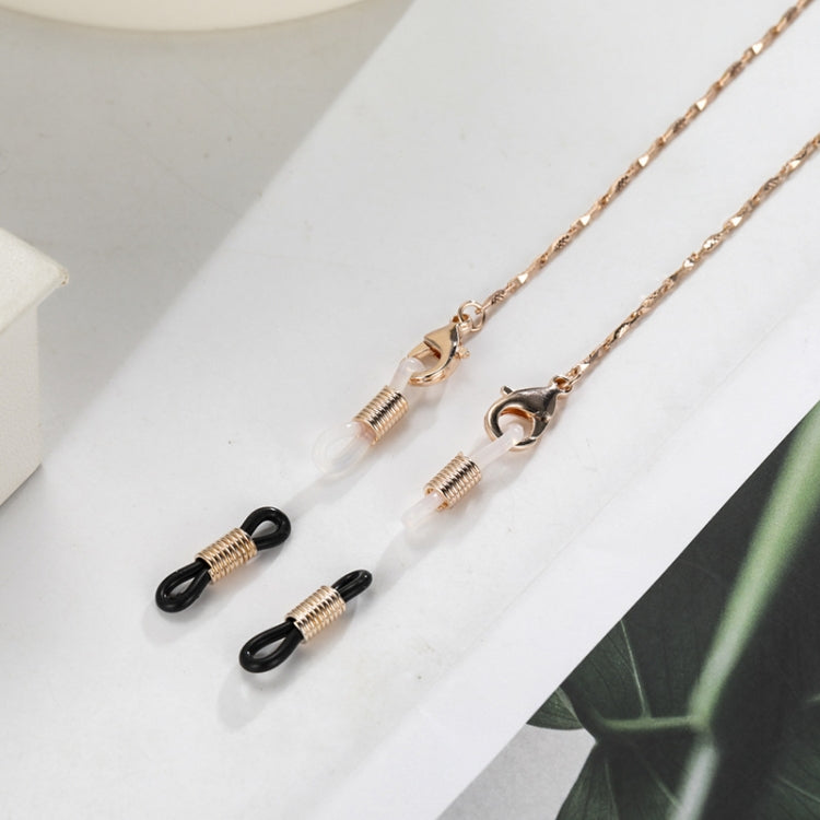 2 PCS Copper Material Prismatic Mask Chain Glasses Chain Hanging Neck Mask Anti-Lost Chain