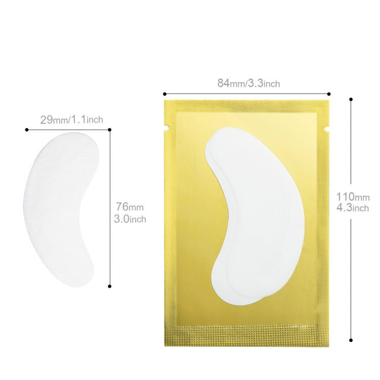 50 PCS Paper Patches Eyelash Under Eye Pads Lash Eyelash Extension Paper Patches Eye Tips Sticker Wraps Make Up Tools(Golden)