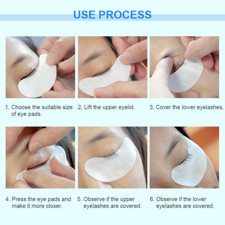 50 PCS Paper Patches Eyelash Under Eye Pads Lash Eyelash Extension Paper Patches Eye Tips Sticker Wraps Make Up Tools(Golden)
