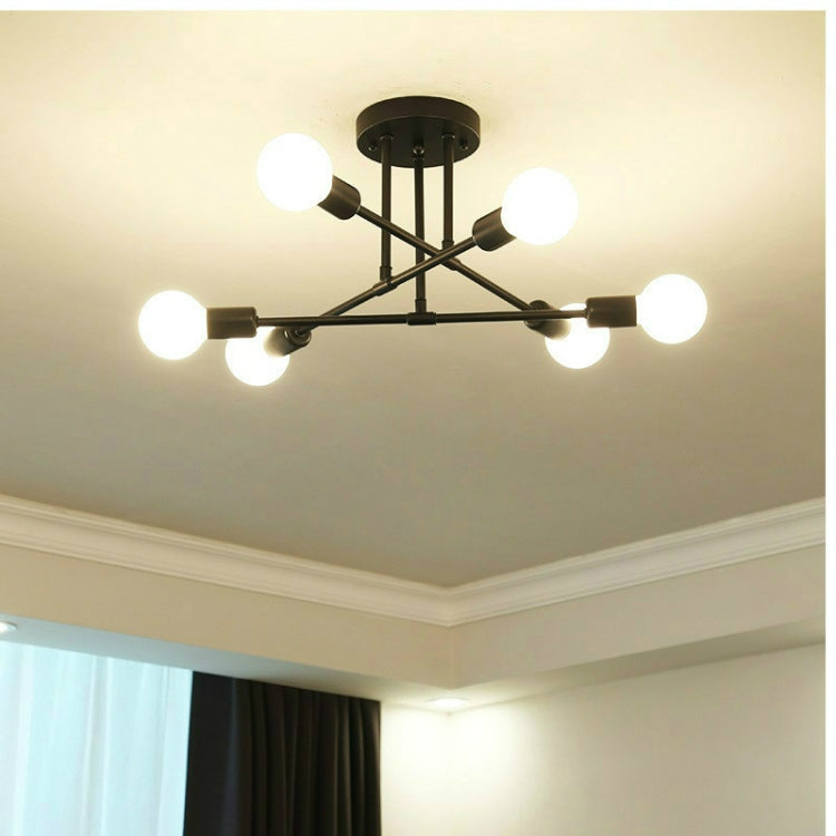 5W 6-Heads Modern LED Ceiling Chandelier Lighting Living Room Bedroom Creative Home Lighting, Emitting Color:White Light