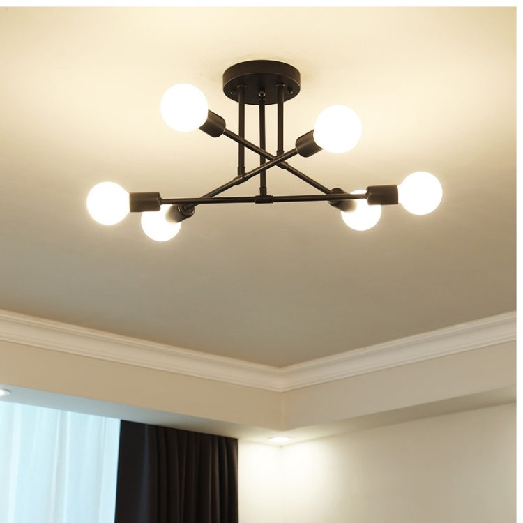 5W 6-Heads Modern LED Ceiling Chandelier Lighting Living Room Bedroom Creative Home Lighting, Emitting Color:White Light