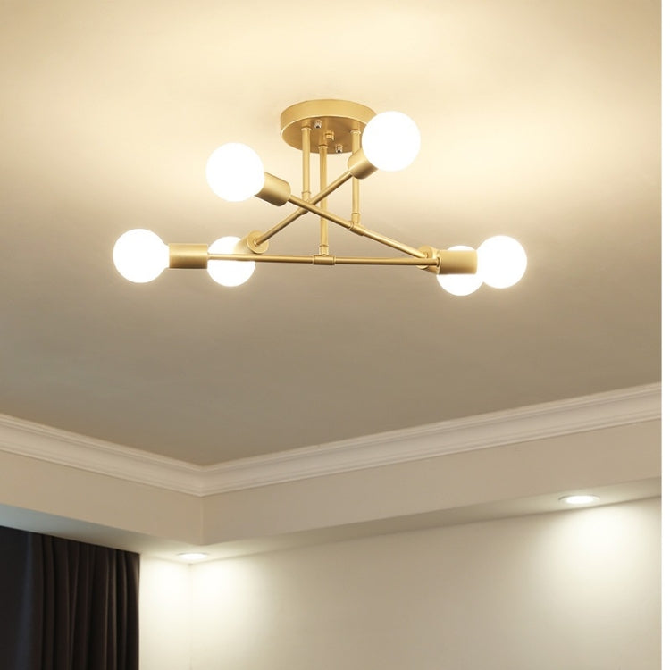 5W 6-Heads Modern LED Ceiling Chandelier Lighting Living Room Bedroom Creative Home Lighting, Emitting Color:White Light