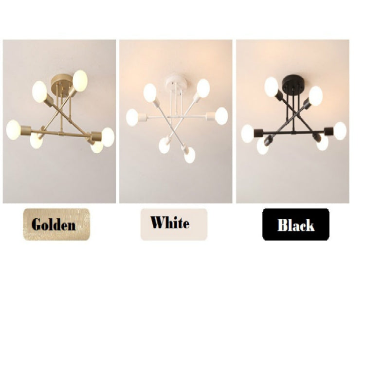5W 6-Heads Modern LED Ceiling Chandelier Lighting Living Room Bedroom Creative Home Lighting, Emitting Color:White Light
