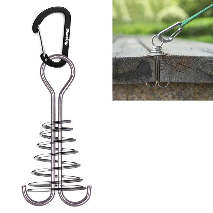 5 PCS Outdoor Camping Equipment Tent Wind Rope Canopy Fixed Buckle Aluminum Alloy Steel Wire Spring Nail