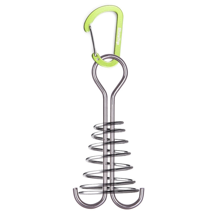5 PCS Outdoor Camping Equipment Tent Wind Rope Canopy Fixed Buckle Aluminum Alloy Steel Wire Spring Nail