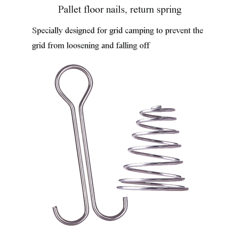 5 PCS Outdoor Camping Equipment Tent Wind Rope Canopy Fixed Buckle Aluminum Alloy Steel Wire Spring Nail
