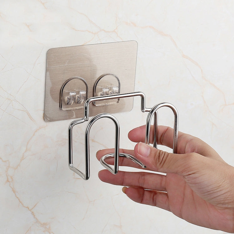 Stainless Steel Shelf Free Punching Multifunctional Powerful Suction Cup Hook Sponge Drain Rack