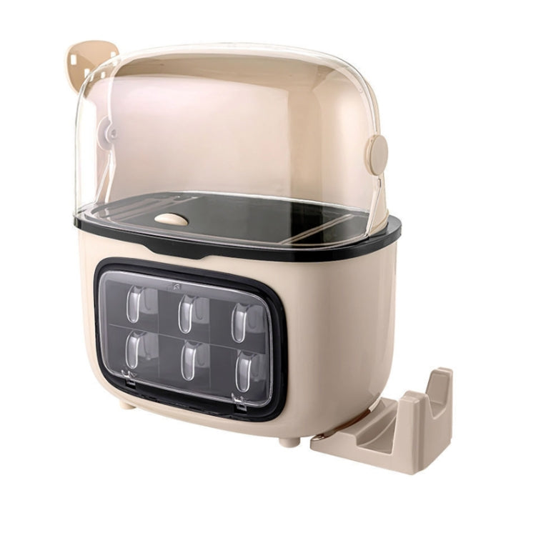 Kitchen Shelves Seasoning Bottle Knives Chopsticks Multifunctional Storage Box, Style:Luxury