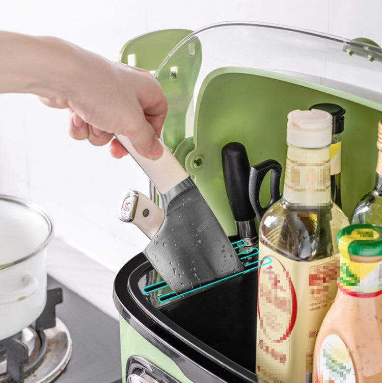 Kitchen Shelves Seasoning Bottle Knives Chopsticks Multifunctional Storage Box, Style:Luxury