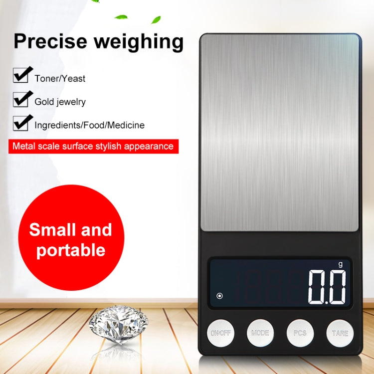 High-Precision Electronic Scale Mini Portable Jewellery Medicine Scale, Style:300g/0.01g