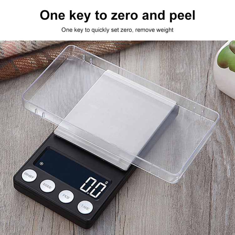 High-Precision Electronic Scale Mini Portable Jewellery Medicine Scale, Style:300g/0.01g