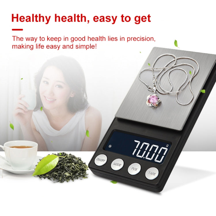 High-Precision Electronic Scale Mini Portable Jewellery Medicine Scale, Style:300g/0.01g