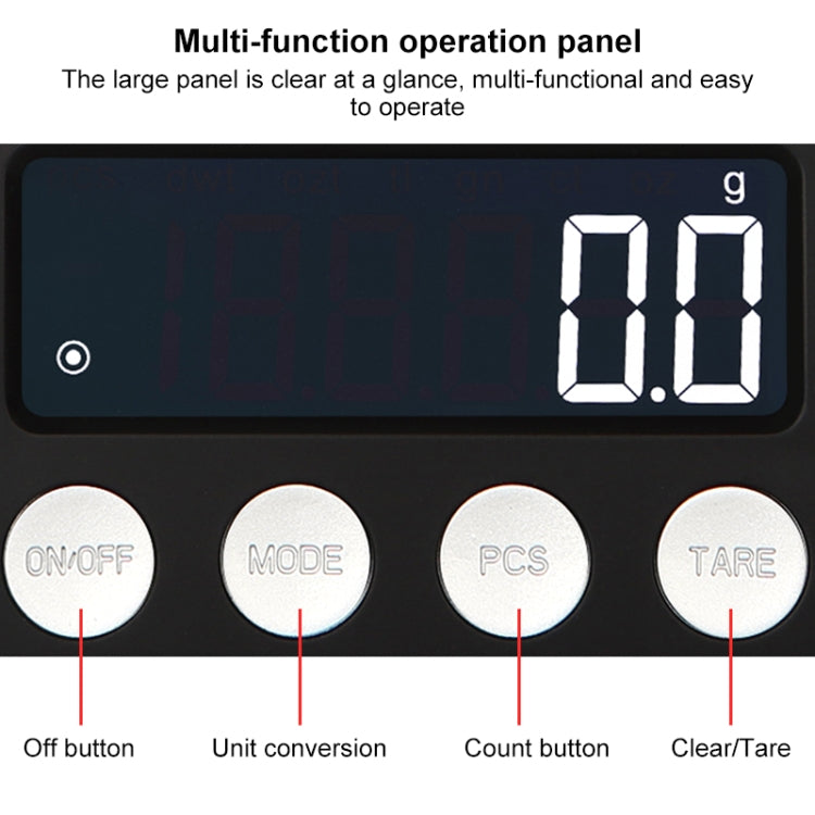 High-Precision Electronic Scale Mini Portable Jewellery Medicine Scale, Style:300g/0.01g