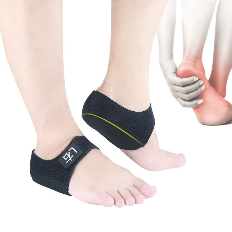 Heel Fatigue Shock Absorption And Warmth Gel Protective Cover, Size:L, Style:with Printing