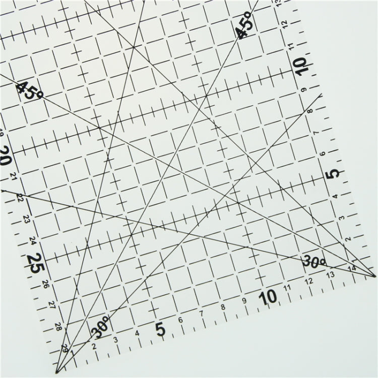 15X30cm DIY Sewing Tool Patch Rule Sewing Rule Acrylic Clothing Ruler