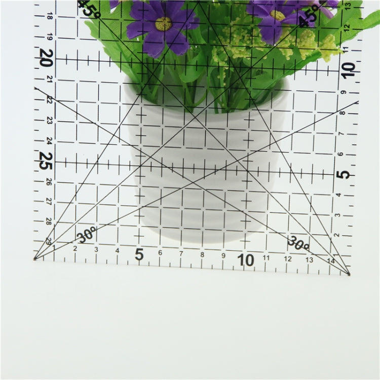 15X30cm DIY Sewing Tool Patch Rule Sewing Rule Acrylic Clothing Ruler