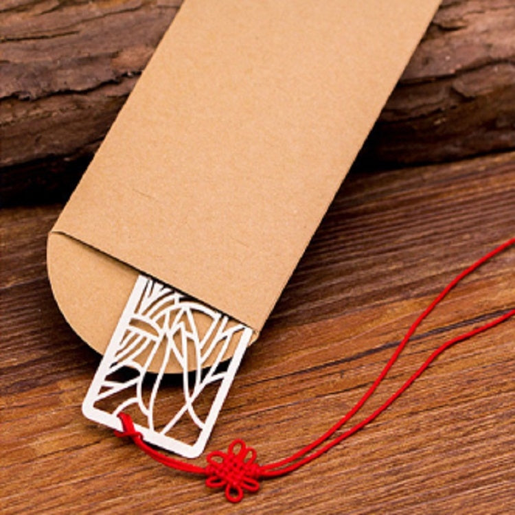 Creative Retro Metal Flower Hollow Bookmark Multi-function Stationery