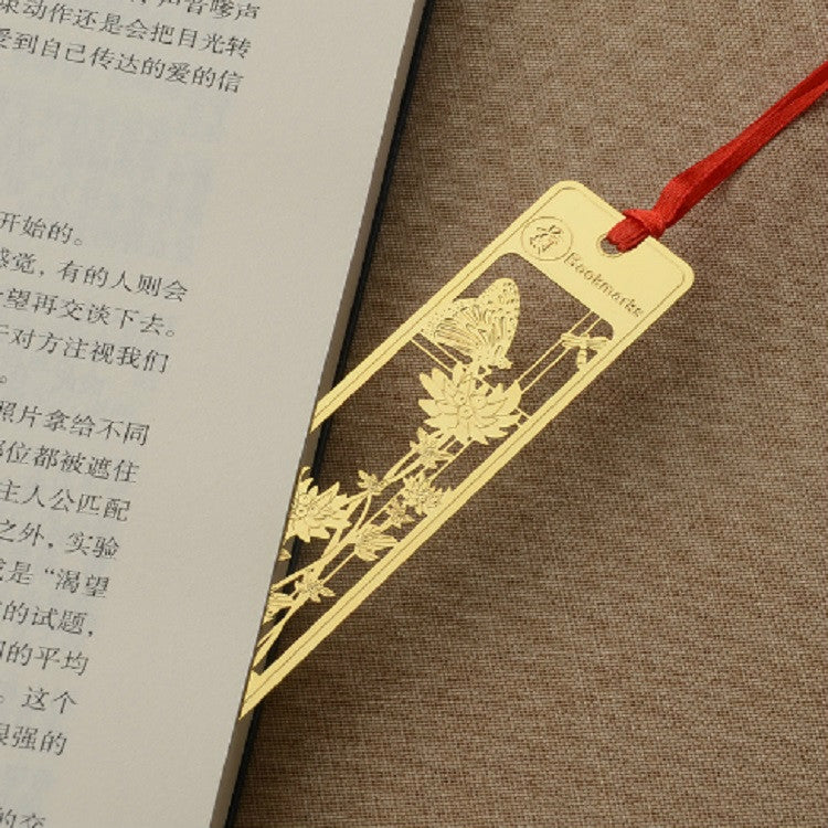 Vintage Beautiful Openwork Metal Bookmarks Students School Stationery