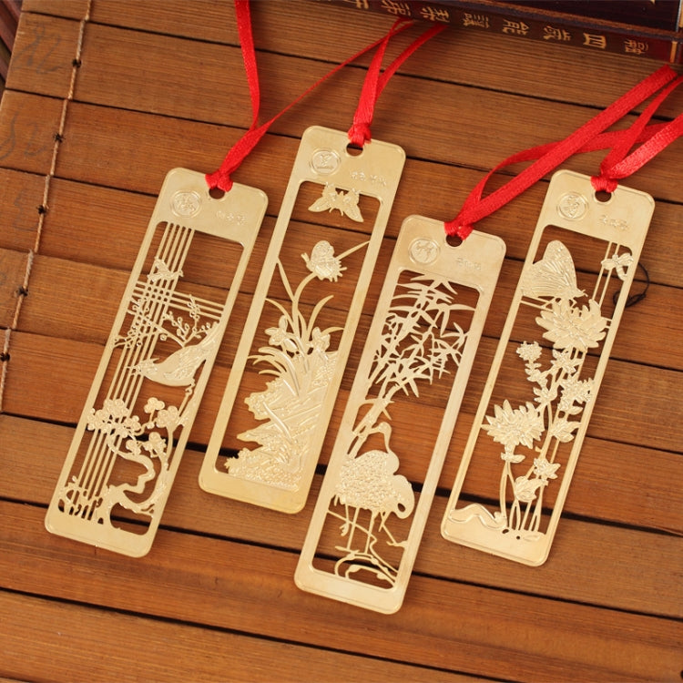 Vintage Beautiful Openwork Metal Bookmarks Students School Stationery