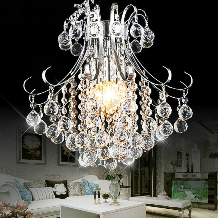 40W Modern Round Crystal LED Ceiling Lamp Warm Restaurant Study Aisle Bedroom Porch Decorative Lighting