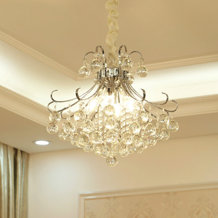 40W Modern Round Crystal LED Ceiling Lamp Warm Restaurant Study Aisle Bedroom Porch Decorative Lighting