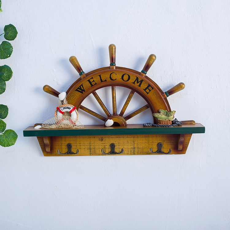 Antique Old Half Rudder Hook Coat Hook Home Background Bar Decorations, Style:019 Rudder