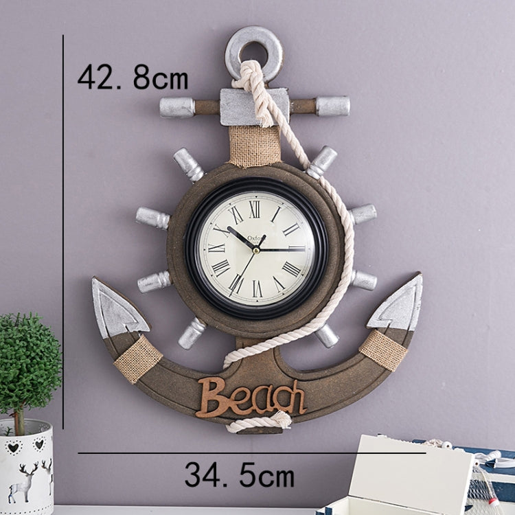 Retro Old Decoration Wall Clock Living Room Wooden Clock Wall Decoration