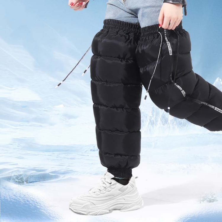 Electric Bicycle Winter Motorcycle Windshield Waterproof Warm Leg Cover Plus Velvet Padded Knee Pads, Size:70cm Lengthened and Enlarged(Black)