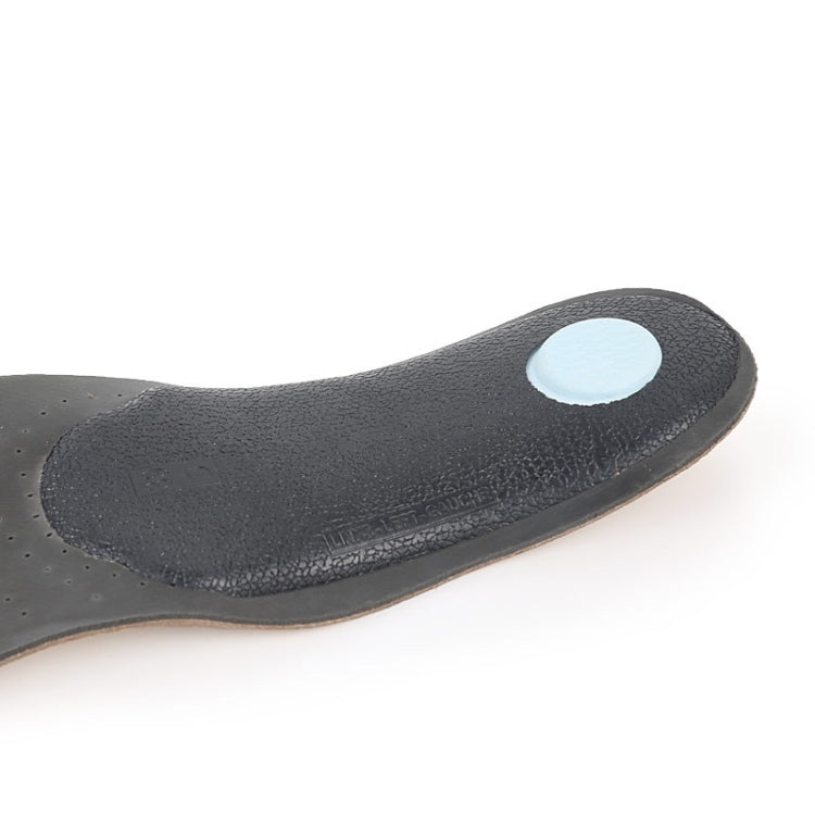 1 Pair Breathable Sweat-Absorbing And Shock-Absorbing Leather Arch Correction Insole, Size:39-40