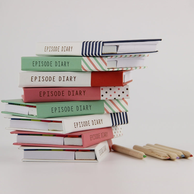 2 PCS Creative Hardcover Combination Notepad Sticky Notes Stationery Office School Supplies with Pen, Random Color Delivery
