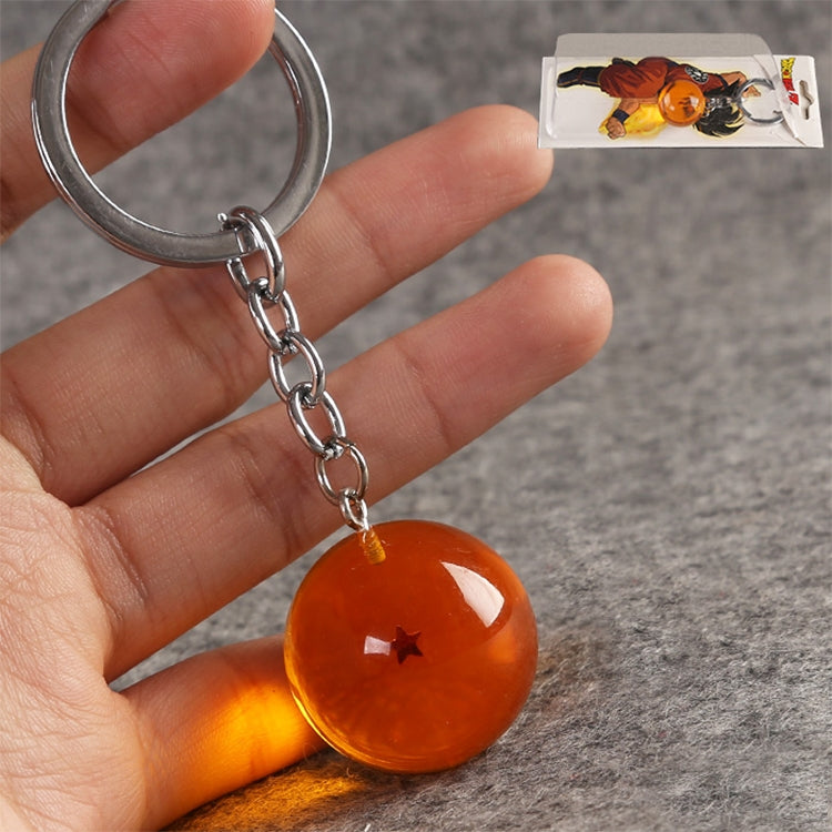 2 PCS Anime 7 Stars Balls 2.7cm PVC Figures Toys Keychain