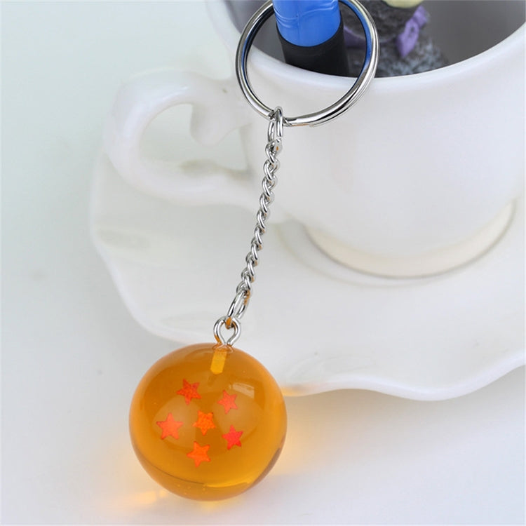 2 PCS Anime 7 Stars Balls 2.7cm PVC Figures Toys Keychain